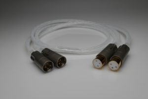 Master 14 core pure Silver XLR balanced interconnects with AECO pure copper plugs by Lavricables