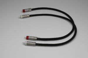 Master pure full Silver RCA Interconnects by Lavricables with AECO plugs
