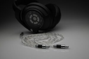 Master pure Silver awg22 multistrand litz Sennheiser HD800 HD800s HD820 headphone upgrade cable by Lavricables