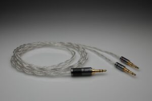 Ultimate pure Silver Audioquest Nighthawk multistrand litz awg24 headphone upgrade cable by Lavricables
