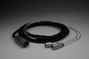 Ultimate pure Silver MrSpeakers DCA Dan Clark Audio Stealth Ether Flow C Aeon multistrand litz awg24 headphone upgrade cable by Lavricables