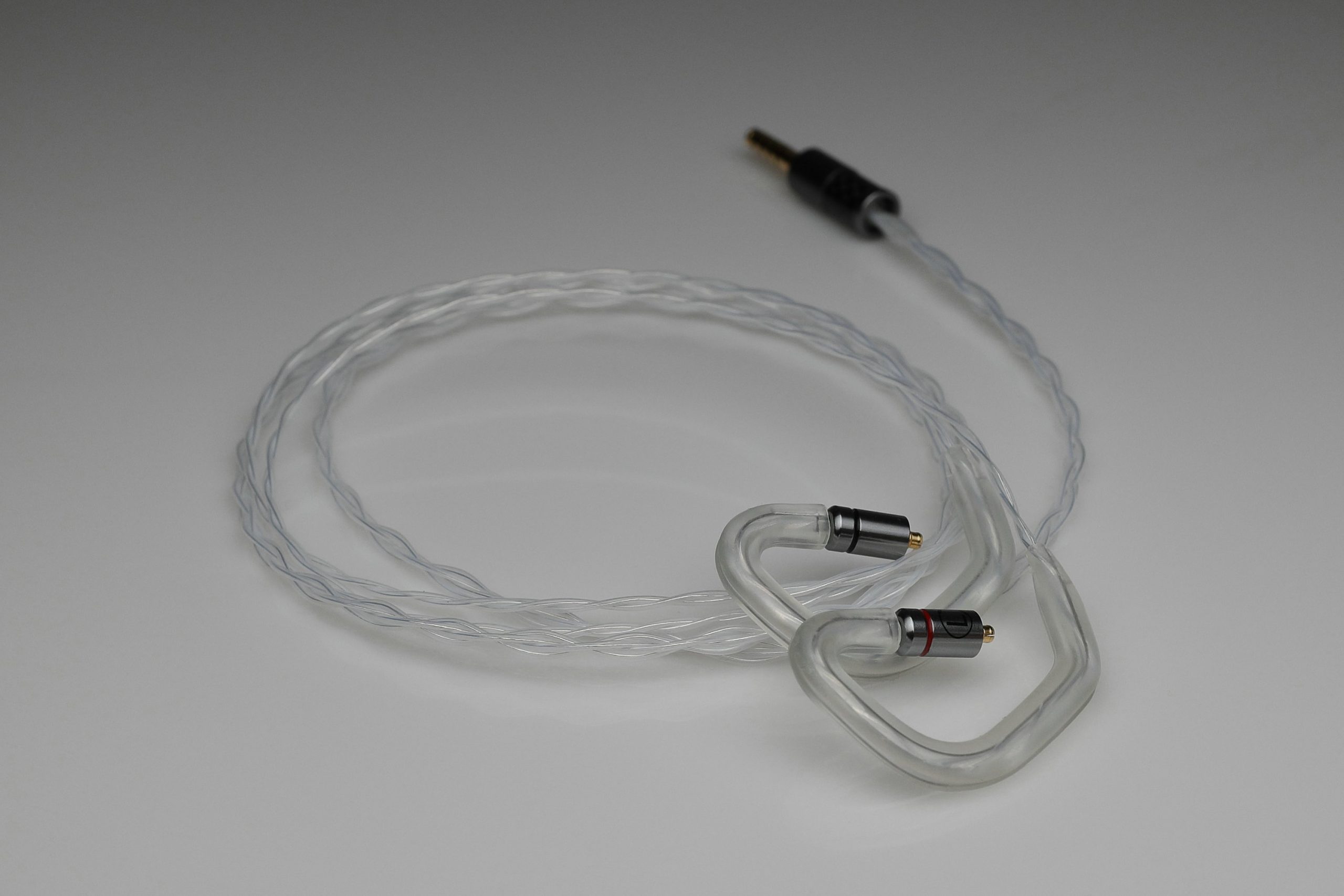 3,5-mm-Buchse für MMCX-Anschluss SE215 SE425 SE535 Kopfhörer DIY Wird mit einem 1,25 m Langen weichen Kabel geliefert Schwarz AMONIDA Ersetzen Sie das Upgrade-Audiokabel 