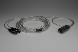Master pure Silver Audeze awg22 multistrand litz LCD-2 LCD-3 LCD-X LCD-XC LCD-4 LCD-MX4 LCD-4z LCD-24 LCD-5 MM-500 headphone upgrade cable by Lavricables