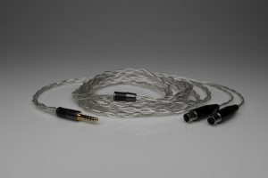 Ultimate pure Silver ZMF Atticus Aeolus Verite Auteur Eikon Vibro Omni Blackwood multistrand litz awg24 headphone upgrade cable by Lavricables