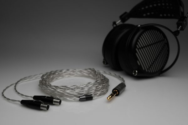 Ultimate pure Silver Audeze LCD-2 LCD-3 LCD-X LCD-4 LCD-XC MX4 LCD-4Z LCD-5 multistrand litz awg24 headphone upgrade cable by Lavricables