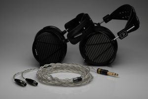 Grand pure Silver awg20 multistrand litz Audeze LCD5 LCD3 LCDX LCD4 LCD-MX4 LCD-4z LCD-24 MM-500 headphone upgrade cable by Lavricables