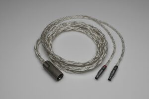 Grand pure Silver 8x awg20 multistrand litz Focal Utopia headphone upgrade cable by Lavricables