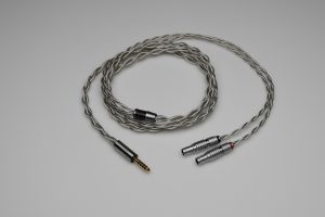 Grand pure Silver awg20 multistrand litz Focal Utopia headphone upgrade cable by Lavricables