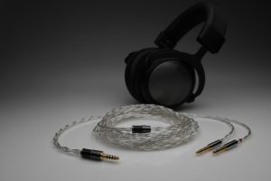 Master pure Silver Beyerdynamics T1 T5 AK T5p 3rd gen v3 multistrand litz awg22 headphone upgrade cable by Lavricables