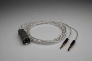 Ultimate pure Silver HiFiMAN Edition XS Arya Sundara Ananda HE6se HE5se multistrand litz awg24 headphone upgrade cable by Lavricables