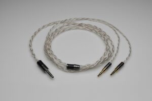 Ultimate pure Silver HiFiMAN Edition XS Arya Audivina Sundara Ananda HE6se HE5se multistrand litz awg24 headphone upgrade cable by Lavricables