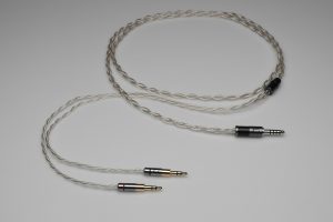 Ultimate pure Silver HiFiMAN Arya Sundara Ananda HE6se HE5se multistrand litz awg24 headphone upgrade cable by Lavricables