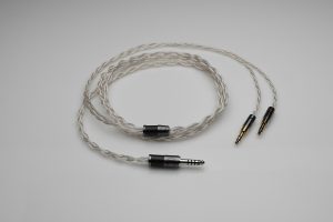 Ultimate pure Silver HiFiMAN Arya Sundara Ananda HE6se HE5se multistrand litz awg24 headphone upgrade cable by Lavricables