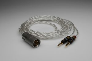 Grand 20 core pure Silver awg20 multistrand litz HiFiMan Arya HE1000se HE6se headphone upgrade cable by Lavricables