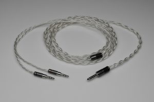 Master pure Silver HiFiMan HE1000se Arya Stealth Sundara Ananda HE6se HE5se multistrand litz awg22 headphone upgrade cable by Lavricables
