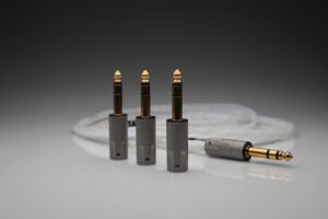 AECO AT6-1231G TRS 6.3mm balanced XLR 1060 plugs for pure silver cables by Lavricables