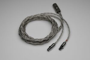 Grand pure Silver 8x awg20 Baltic grey multistrand litz Abyss AB-1266 Phi TC headphone upgrade cable by Lavricables