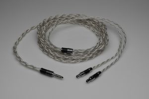 Grand pure Silver Sennheiser HD800 HD800s HD820 HD8xx multistrand litz awg20 headphone upgrade cable by Lavricables