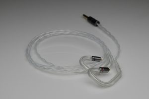 Reference pure solid silver awg28 Audeze Euclid iem mmcx upgrade cable by Lavricables