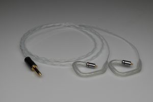 Reference pure solid silver awg28 Audeze Euclid iem mmcx upgrade cable by Lavricables