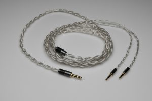 Grand pure Silver awg20 multistrand litz MySphere 3.2 headphone upgrade cable by Lavricables