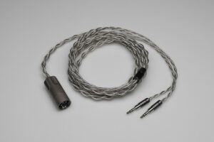 Grand pure Silver awg20 Baltic grey multistrand litz Rosson RAD-0 headphone upgrade cable by Lavricables