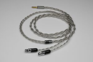 Grand pure Silver awg20 multistrand litz Erzetich Charybdis Phobos headphone upgrade cable by Lavricables